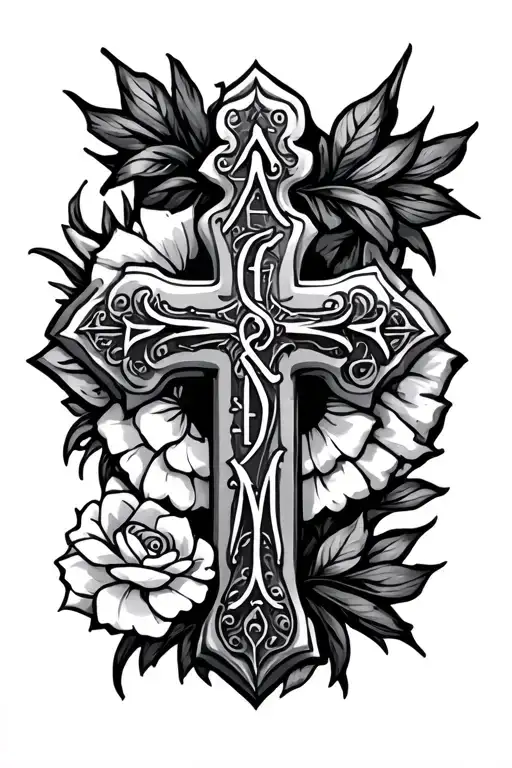 Cross And Roman Numbers