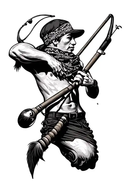 Bandana Fishing Pole