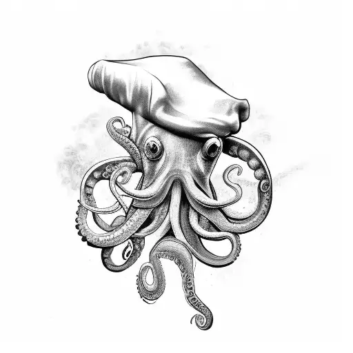 An Octopus Holding A Snake