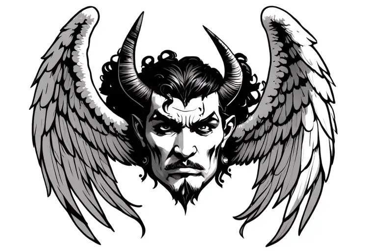 Cholo Angel Face And Devil Face