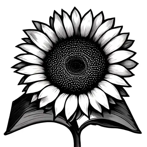 Simple Book With Sunflower
