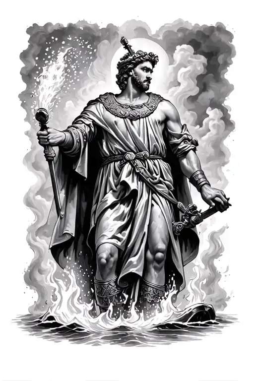 St Florian Putting Water On Fire