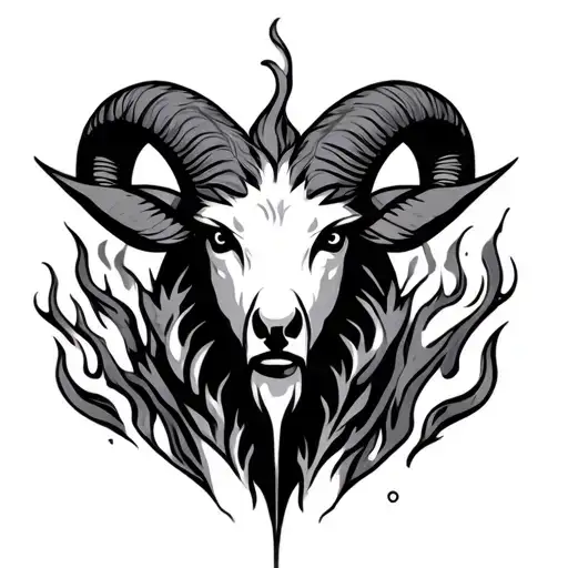 Aries Inscription And Fire