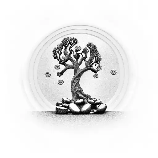 Money Tree With Cash