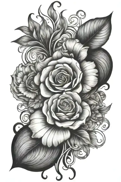 Black And White Mixed Liquid