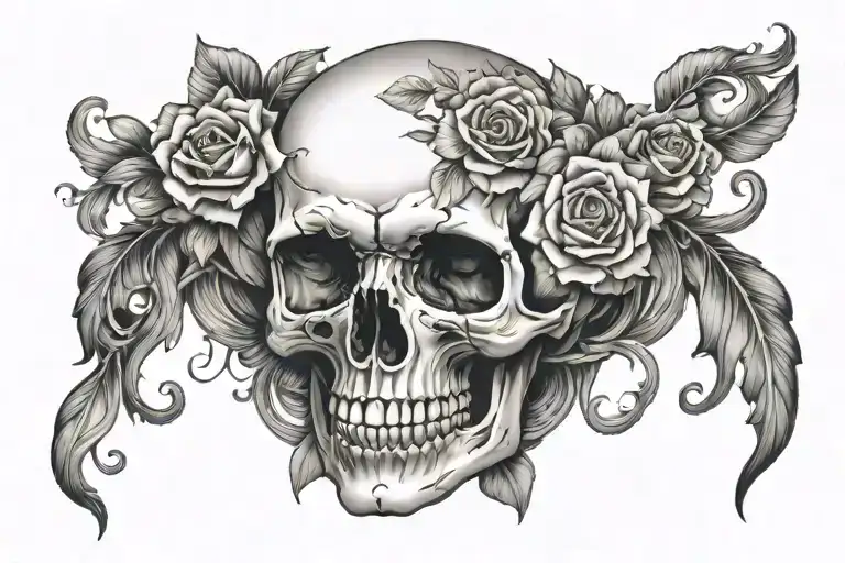 Skull Sleeve Girly