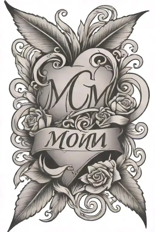 Mom Love Tribute With Name Incorporated