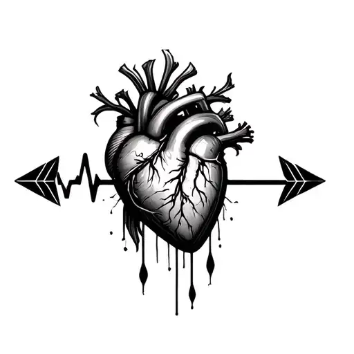 Arrow Turning Into Heart Rate Then Eternity