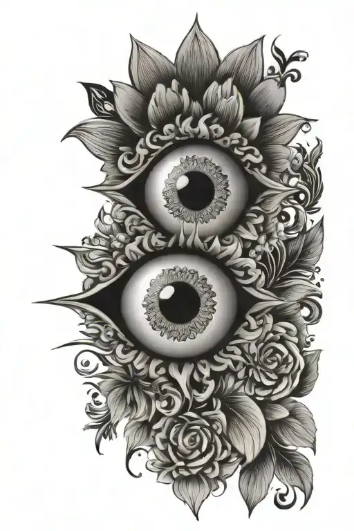 Evil Eye Floral Patterns