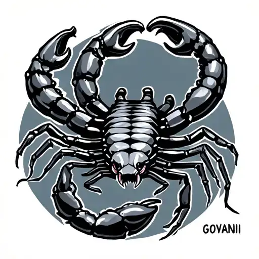 Scorpion With The Name Giovanni As The Tail