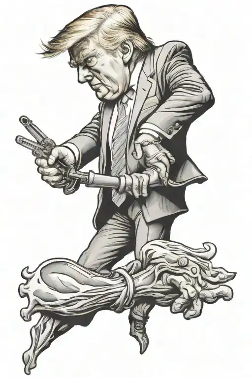 Donald Trump Whipping Black Man