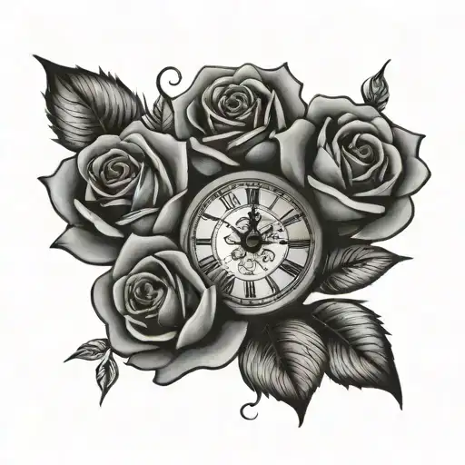 Time Clock Roses