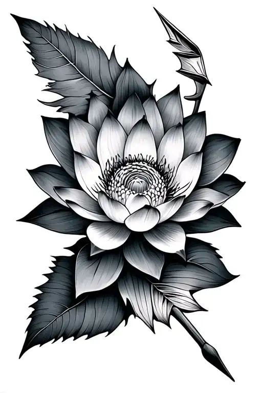 Arrow Lotus Flower