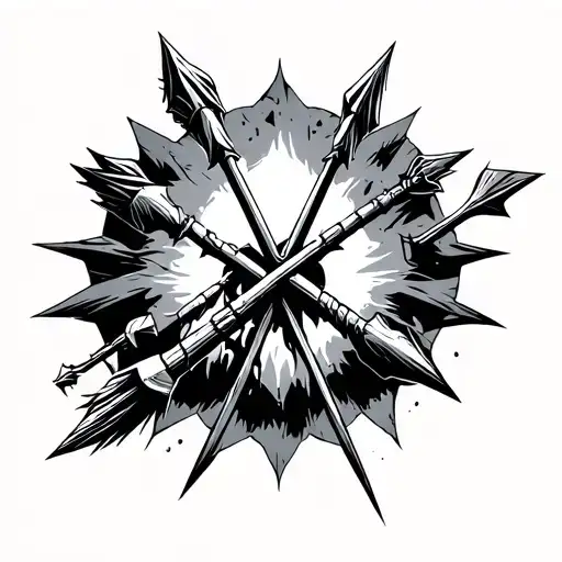 An Arrow Shooting Through Twelve Axes Straight