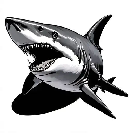 Shark That Says Always Look Foward