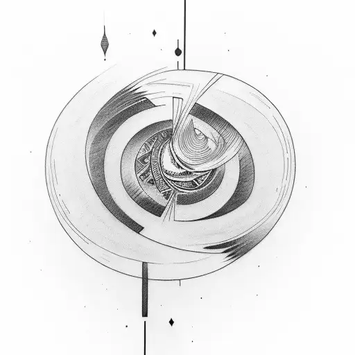 Abstract Lines On Left Forearm