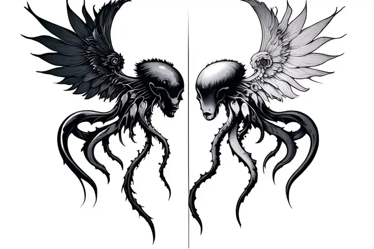 Gemini And Cancer Zodiac Symbol Merging Elements