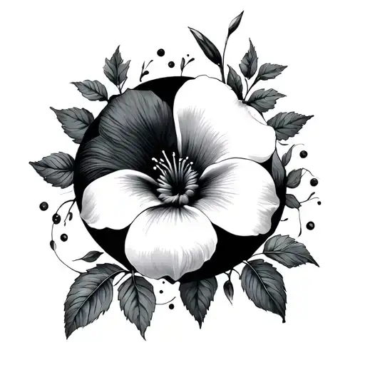 Morning Glory And Moon