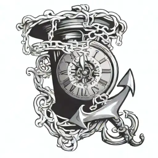 Melting Clock As An Anchor