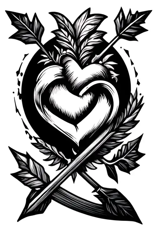 Arrow With Eternity And Heart Rate