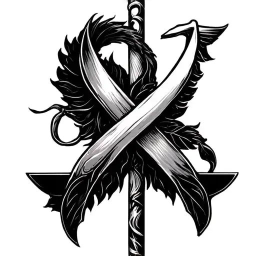 Breast Cancer And Libra Sign Intertwined