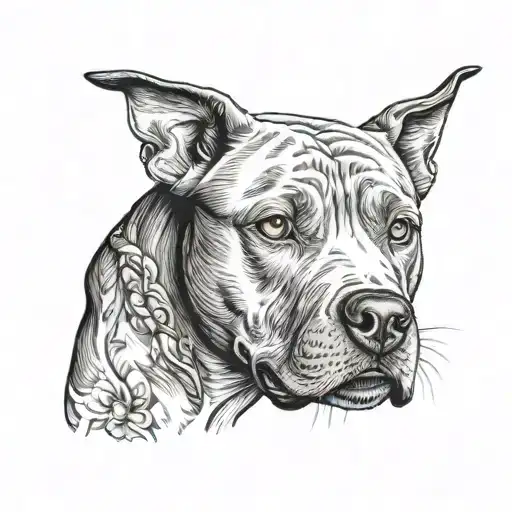 Pitbull With Blue Eyes