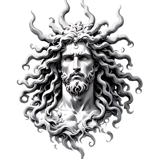 Zeus Medusa And Poseidon