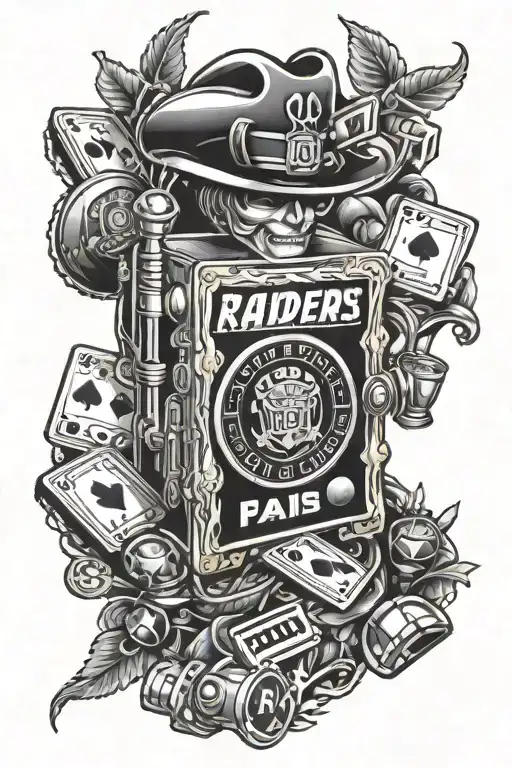 Las Vegas Raiders Casino Style Slot Machine