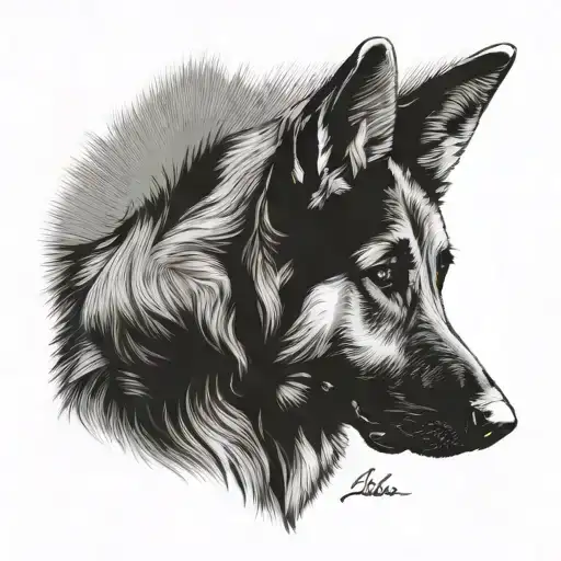 Predominant German Shepherd Mixed With The Name Laika