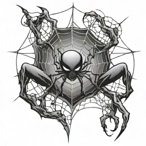 Cobweb With A Phantom Troupe Spider