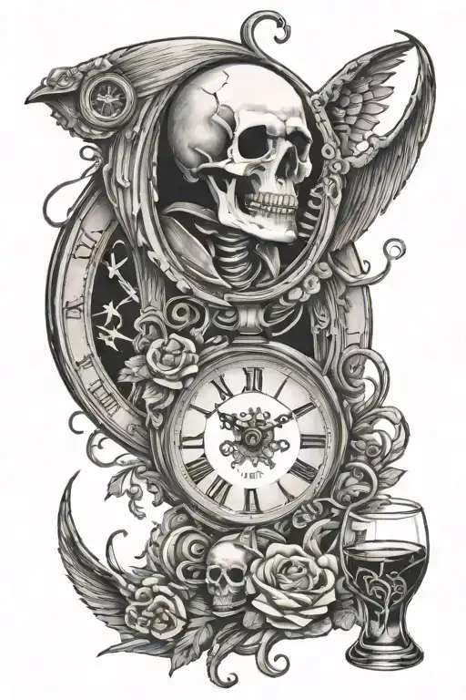 Death And Clock And Alcohol
