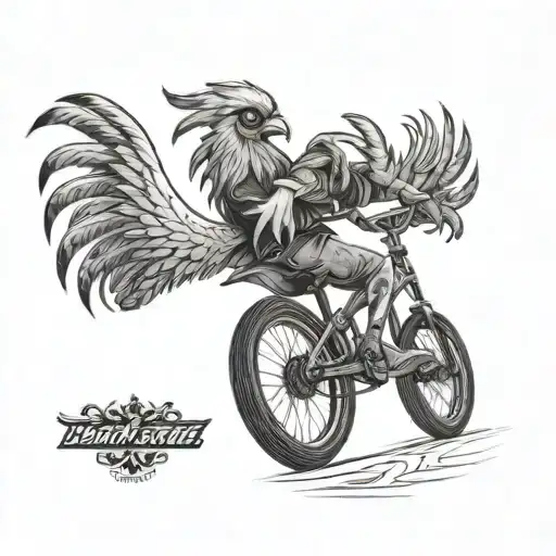 Bmx Trick Rooster Texan