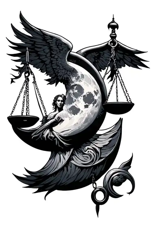 Moon And Justice Intertwined Cybersigilsm
