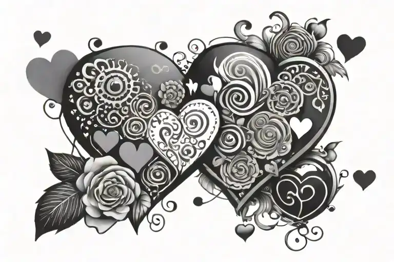 Imagine A Combination Of Playful Elements Typical Of The Y2k Aesthetic With Hearts Involved Simple