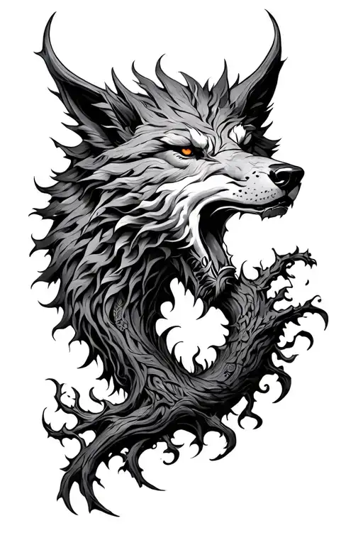 Norse Yggdrasil Fenrir Roadwater