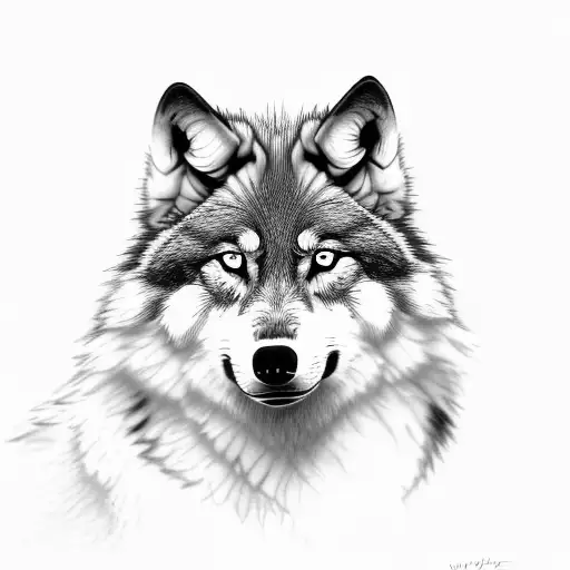 Wolfes White And Black