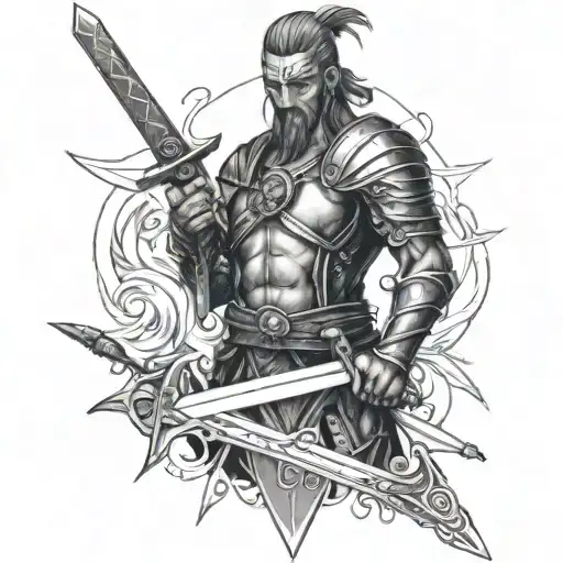 Swords And A Warrior