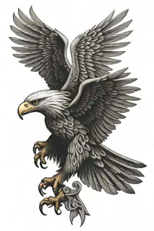 Eagle Wingspan Celtic Designs