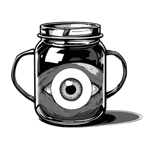 Jar With Eyeballs From Naruto