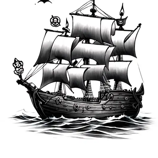 Pirate Ship On A Candle