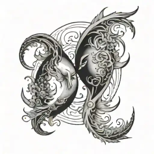 Moon Merging Together Pisces Sign