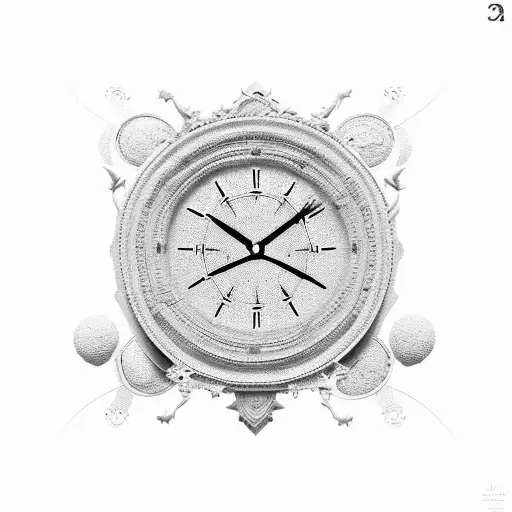 3D Clock With Filigree