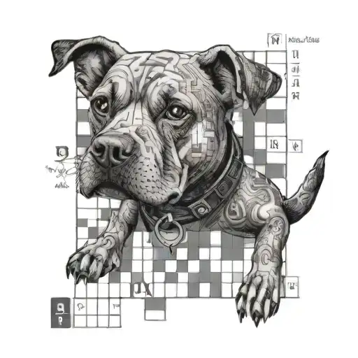 A Crossword Puzzle With Something Related With A Dog And Something Related With Brothership