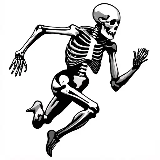 Minalist Running Skeleton More Minimalist