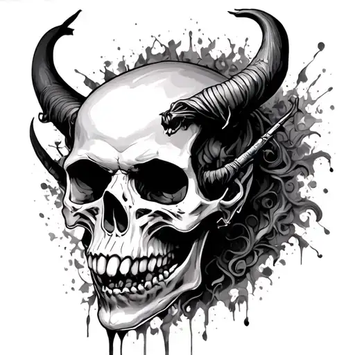 Until You're Broken You Don't Know What You're Made Of With A Demon Skull