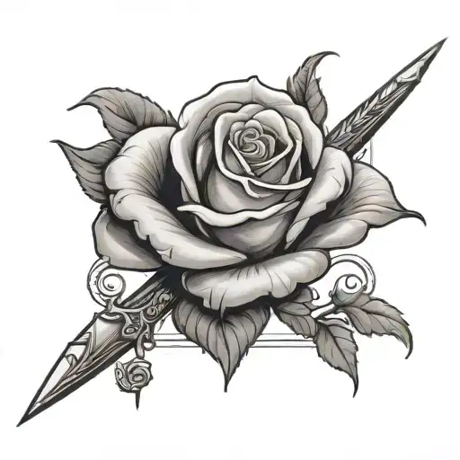 A Rose Pierced By A Sword