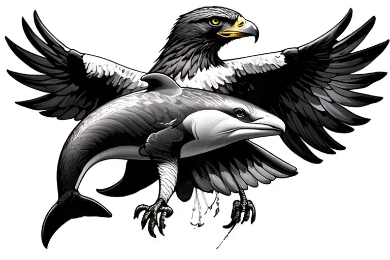 Hawk And Dolphin
