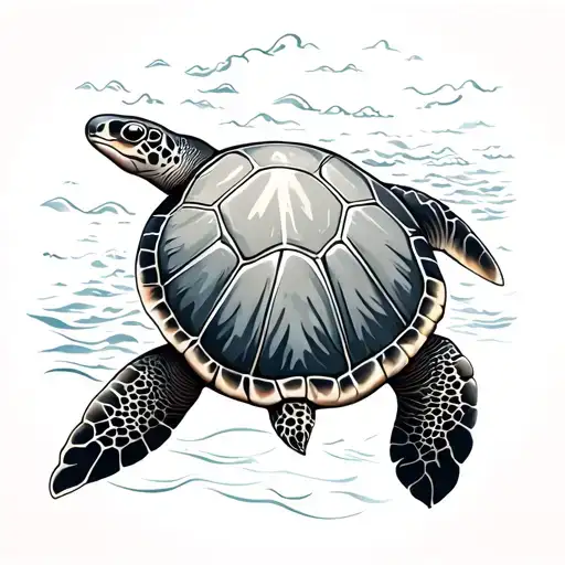 Sea Turtle & The Ocean