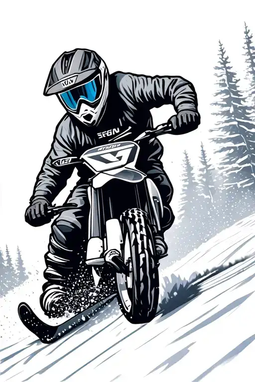 Snow Ski Mountain With Motorcross Track Incorporated