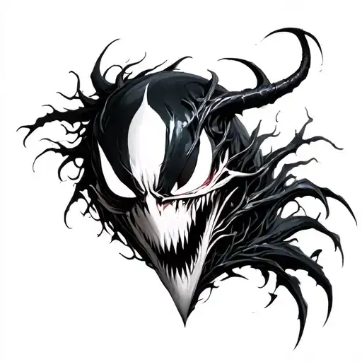 Ichigo Hollow Mask Merged With Venom